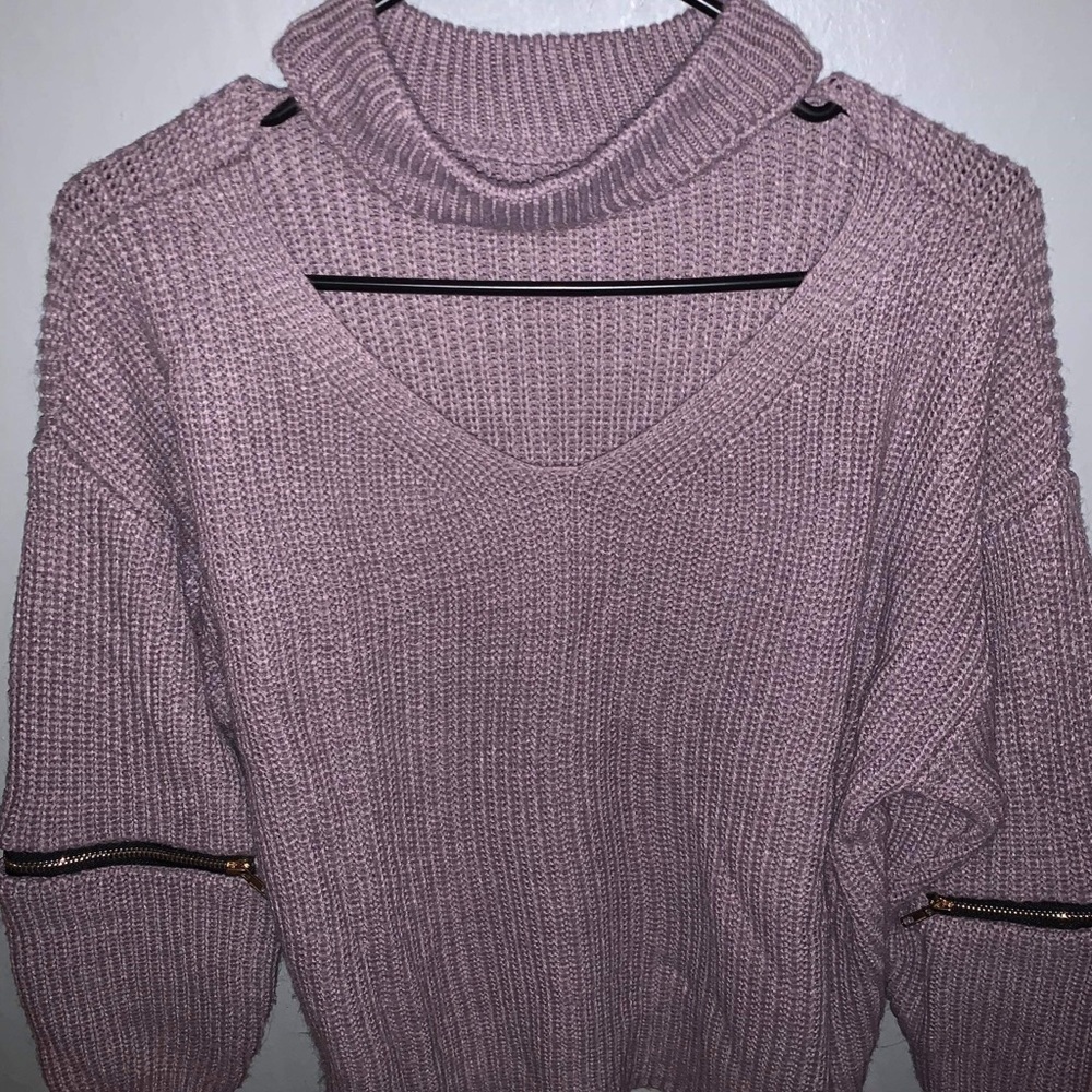 Choker style sweater